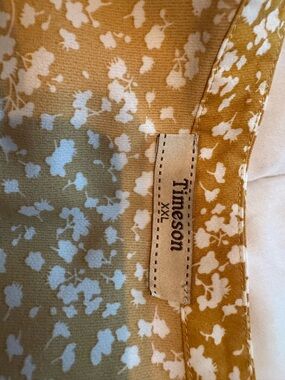 Timeson Mustard Floral Print Blouse - XXS